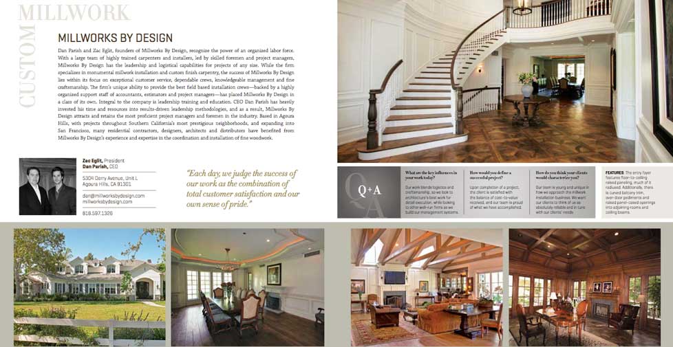 Architectural Millwork and Highend Finish Carpentry from Millworks by